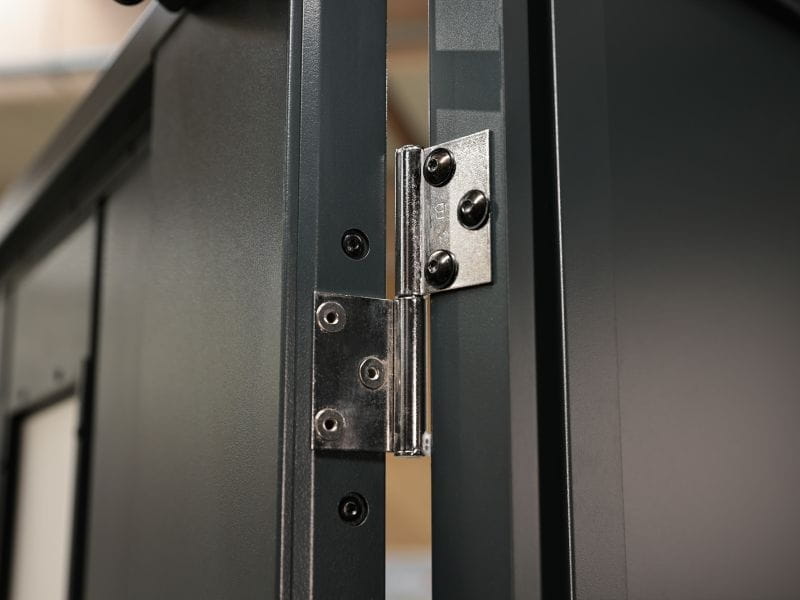 Wolff Finnhaus Metallgartenhaus Elvar 4824, Anthrazit, inkl. Seitendach rechts 2,40 m