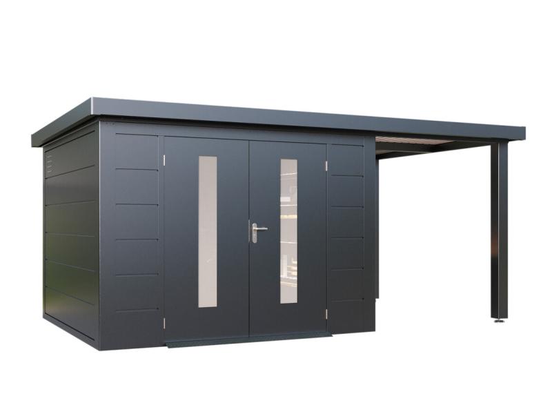 Wolff Finnhaus Metallgartenhaus Elvar 5424, Anthrazit