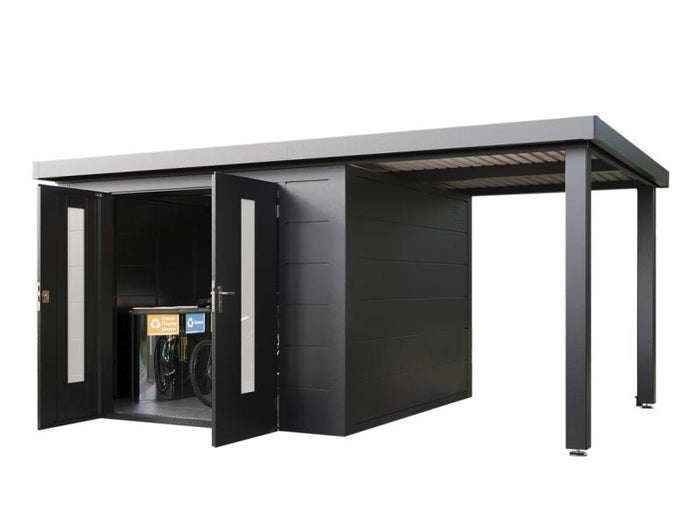 Wolff Finnhaus Metallgartenhaus Elvar 5424, Anthrazit