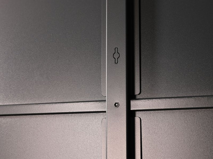 Wolff Finnhaus Metallgartenhaus Elvar 6024, Anthrazit, inkl. Seitendach links 2,40 m