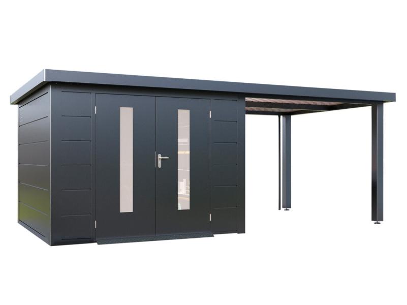 Wolff Finnhaus Metallgartenhaus Elvar 6030, Anthrazit