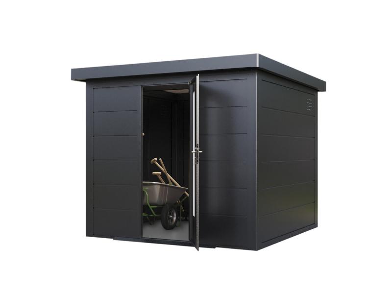 Wolff Finnhaus Metallgartenhaus Hakon 2424, Anthrazit, 1 flg
