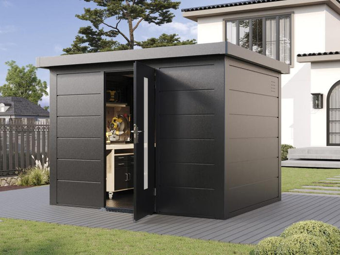 Wolff Finnhaus Metallgartenhaus Hakon 3024, Anthrazit, 1 flg