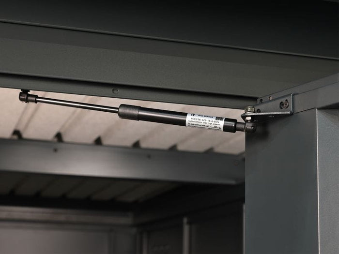 Wolff Finnhaus Metallgartenhaus Thorin 3924, Anthrazit, 1 flg, inkl. Seitendach 1,50 m rechts