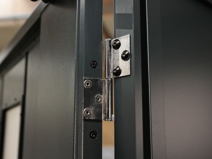 Wolff Finnhaus Metallgartenhaus Thorin 6024, Anthrazit, inkl. Seitendach 3 m