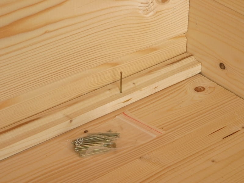 Wolff Finnhaus Pultdachhaus Alvina 44mm XL mit Schiebetür rechts öffnend