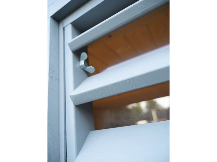 Wolff Finnhaus Pultdachhaus Finn Cube 4x3 Typ 2 ISO Hellgrau