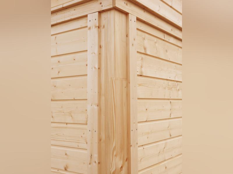 Wolff Finnhaus Pultdachhaus Finn Cube 4x3 Typ 2 ISO Kiefer