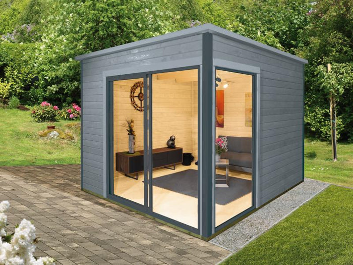 Wolff Finnhaus Pultdachhaus Studio 44-B, Hellgrau