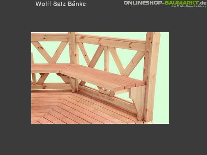 Wolff Finnhaus Satz Bänke für Ibiza A