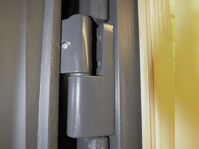 Wolff Finnhaus Sauna Luago 2x2 montiert Typ 2 Art 1, natur, inkl. Dacheindeckung und Fenster