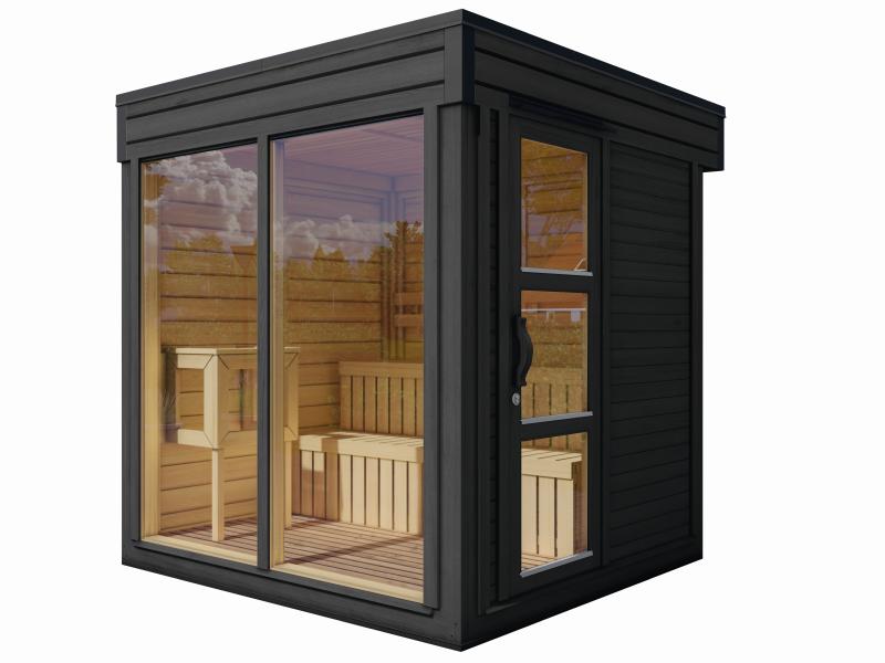 Wolff Finnhaus Sauna Paradiso 2x2, anthrazit