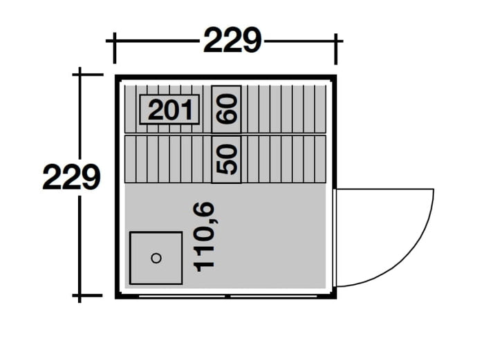 Wolff Finnhaus Sauna Paradiso 2x2