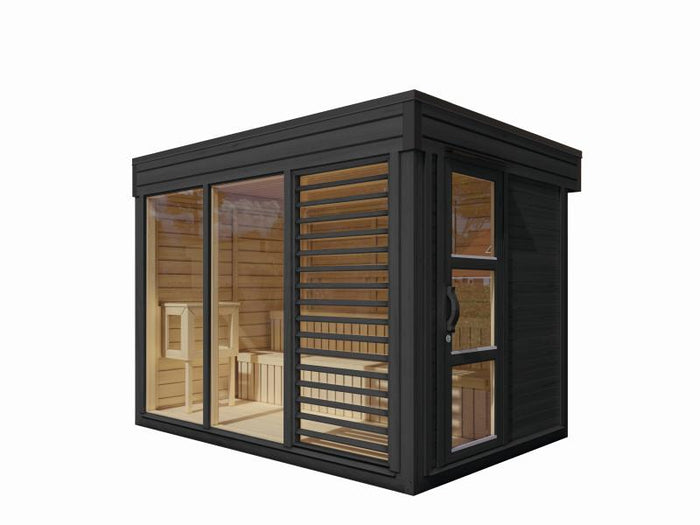 Wolff Finnhaus Sauna Paradiso 3x2 1-Raum, anthrazit