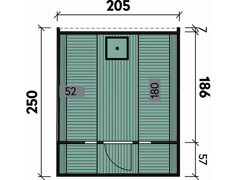 Wolff Finnhaus Saunafass 250 als Bausatz