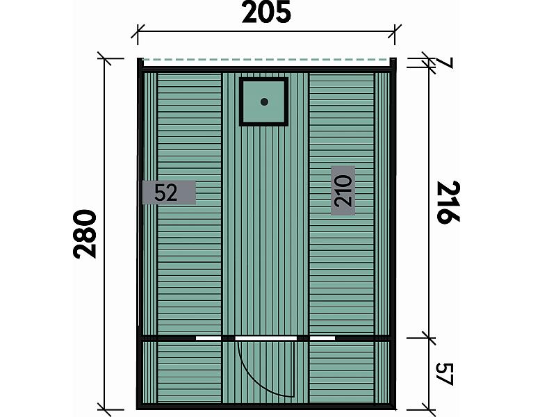 Wolff Finnhaus Saunafass 280 als Bausatz