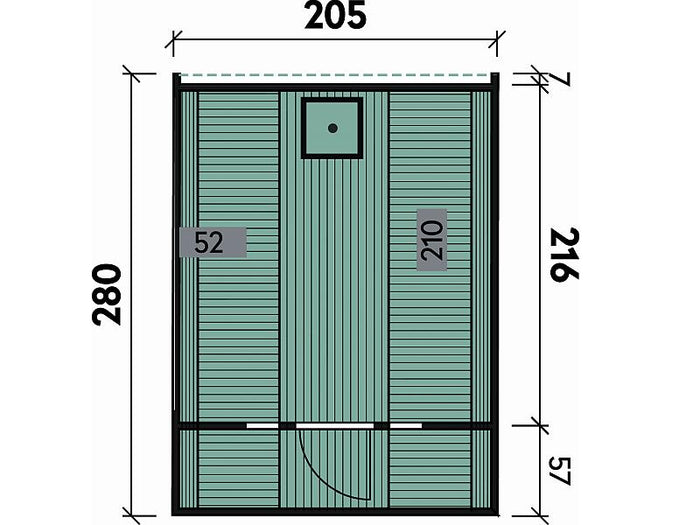 Wolff Finnhaus Saunafass 280 als Bausatz