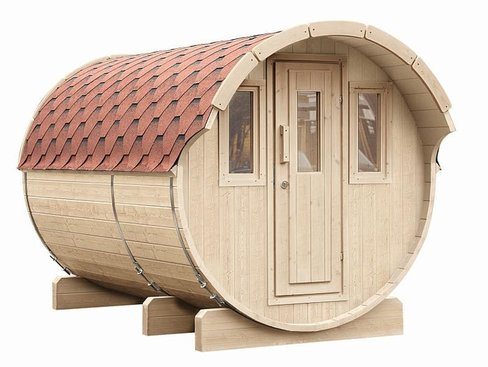 Wolff Finnhaus Saunafass 330 2- Raum als Bausatz