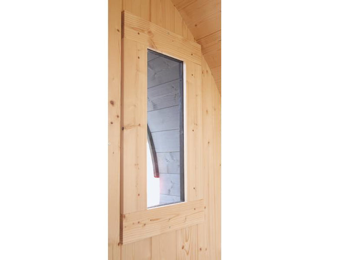 Wolff Finnhaus Saunafass 330 de luxe Thermoholz Bausatz DS schwarz