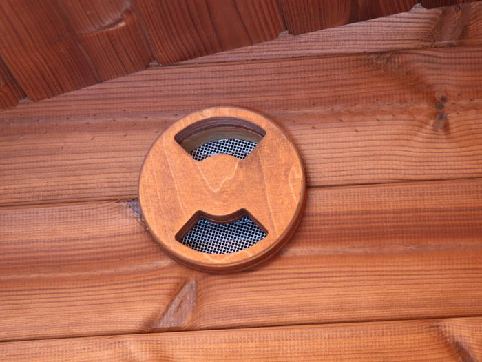 Wolff Finnhaus Saunahaus Steen als Bausatz mit schwarzen Dachschindeln