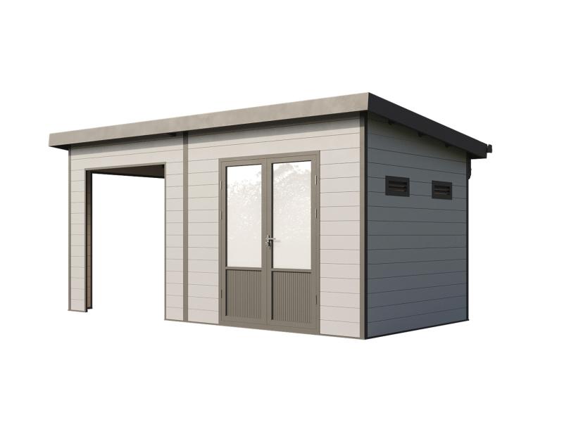 Wolff Finnhaus WPC-Haus Tona 5024 Hellgrau