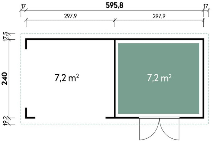 Wolff Finnhaus WPC-Haus Tona 6024 Anthrazit