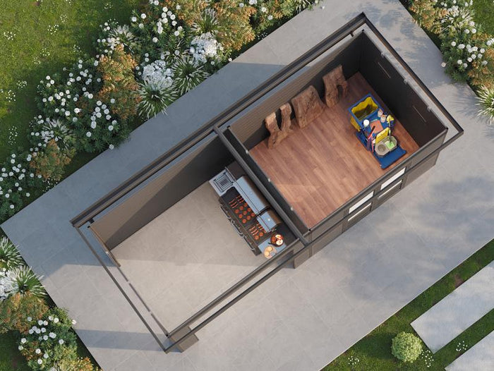 Wolff Finnhaus WPC-Haus Tona 6024 Hellgrau