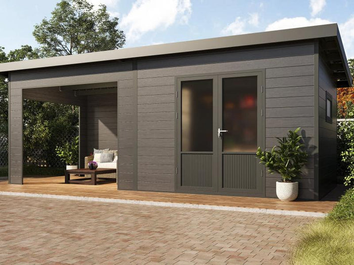 Wolff Finnhaus WPC-Haus Tona Anthrazit