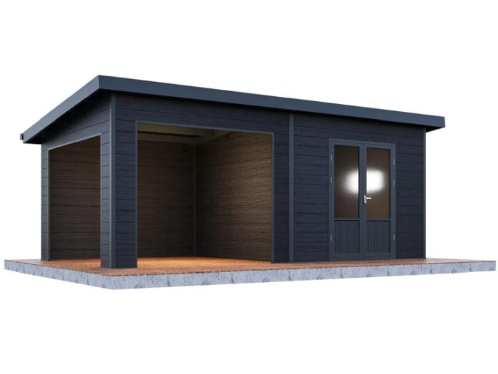 Wolff Finnhaus WPC-Haus Tona Anthrazit