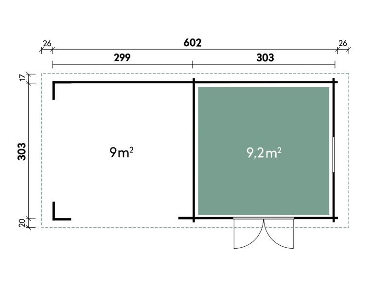 Wolff Finnhaus WPC-Haus Tona Hellgrau
