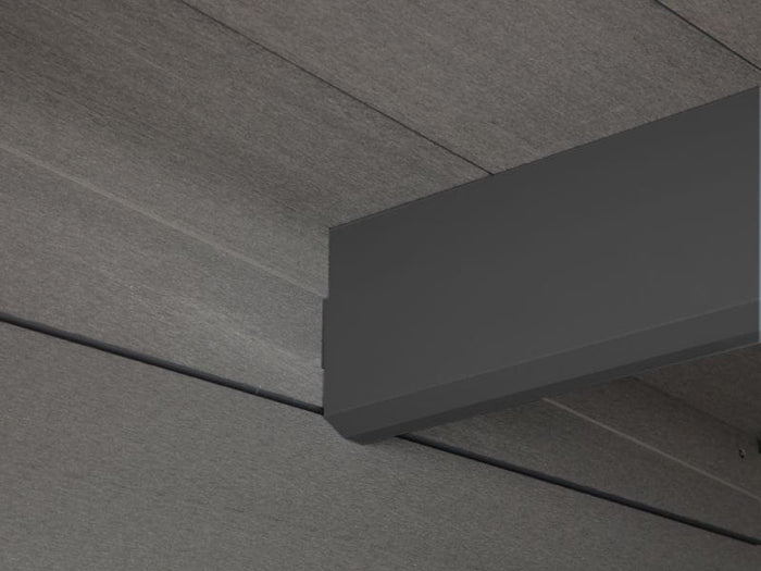 Wolff Finnhaus WPC-Haus Trend B grau mit Lounge