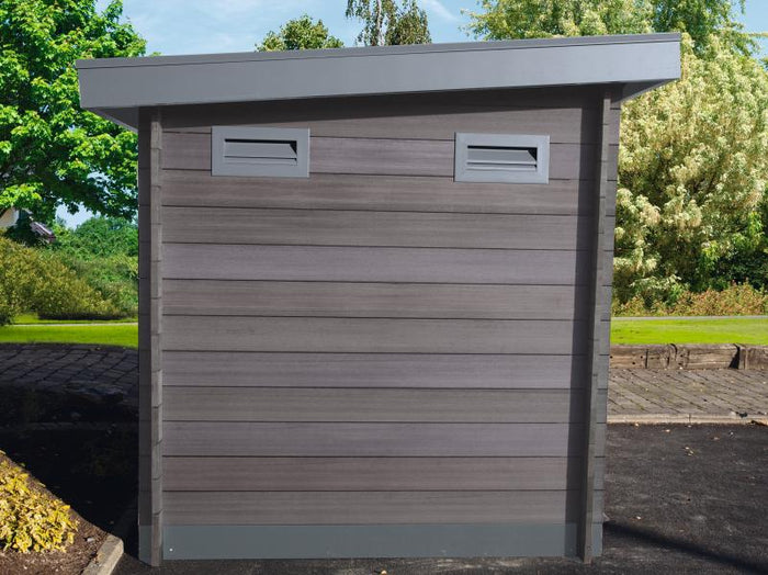 Wolff Finnhaus WPC-Haus Trend B grau