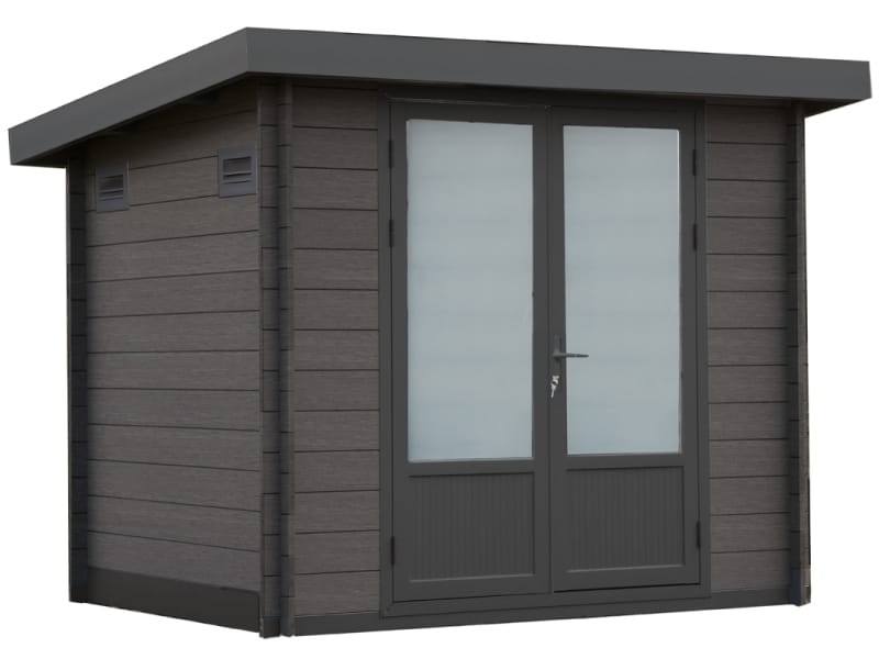 Wolff Finnhaus WPC-Haus Trend B grau