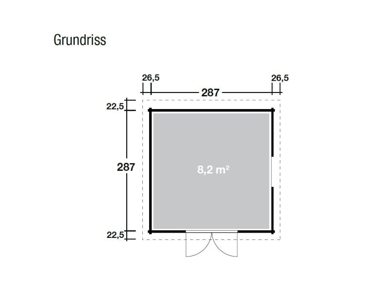 Wolff Finnhaus WPC-Haus Trend D grau