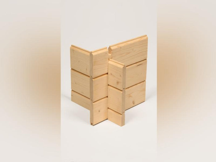 Wolff Pultdachhaus Amsterdam naturbelassen, inkl. Fußboden