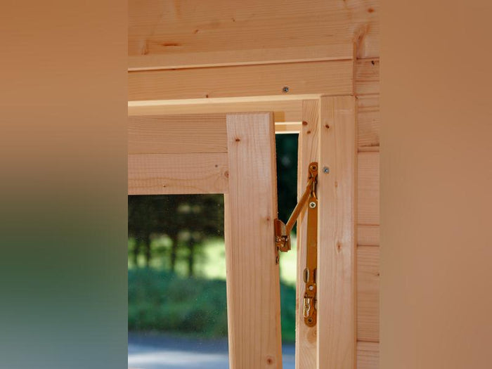 Wolff Pultdachhaus Amsterdam naturbelassen, inkl. Fußboden