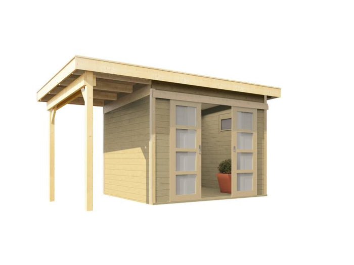 Wolff Pultdachhaus Pulti 28 ST-B mit Seitendach