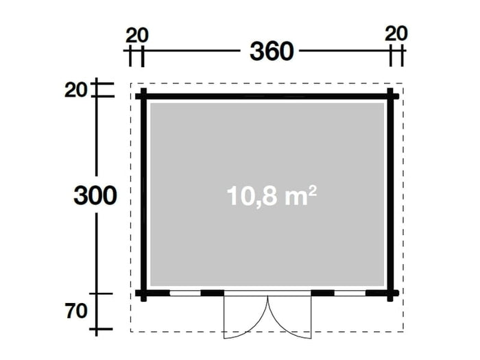 Wolff Pultdachhaus Trondheim 44-A XL