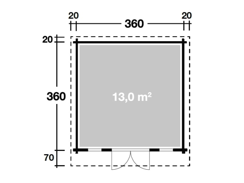 Wolff Pultdachhaus Trondheim 44-B XL