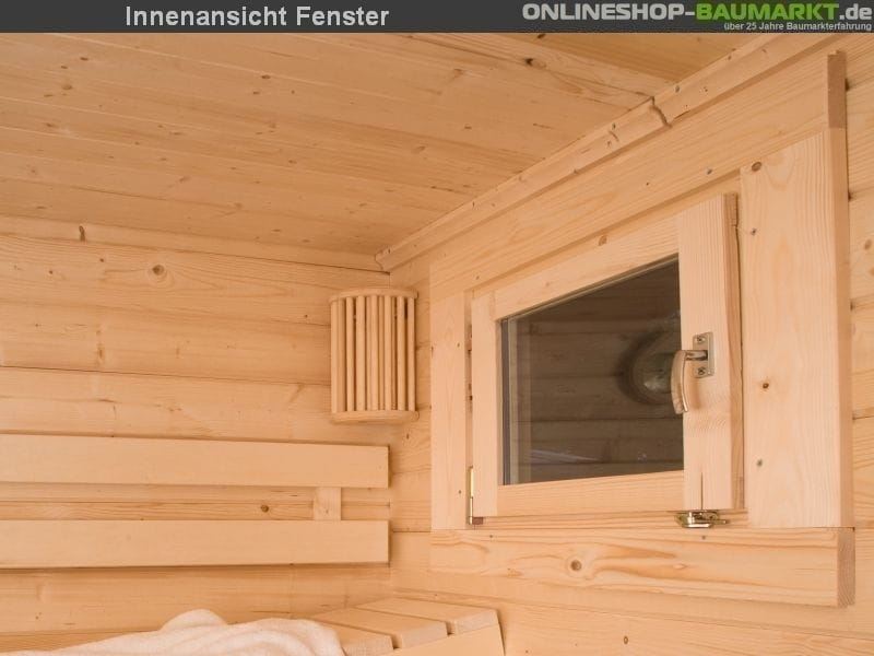 Wolff Saunahaus Keijo 70 Vollglastür