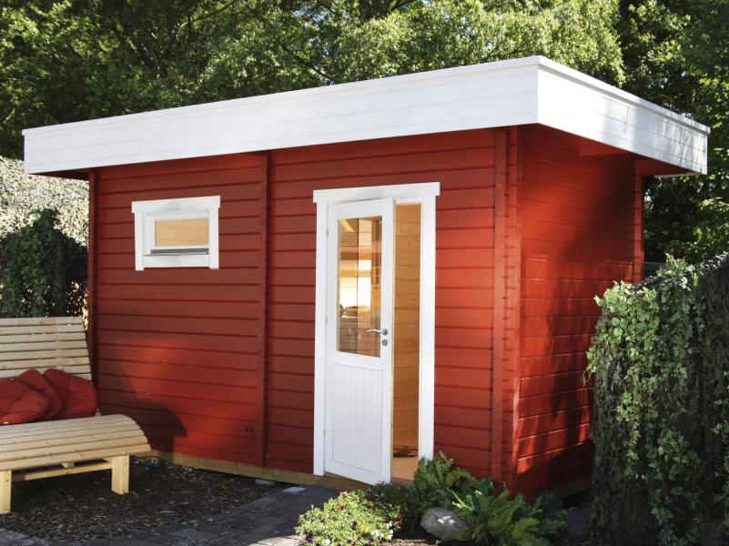 Wolff Saunahaus Mikko 70 Halbglastür