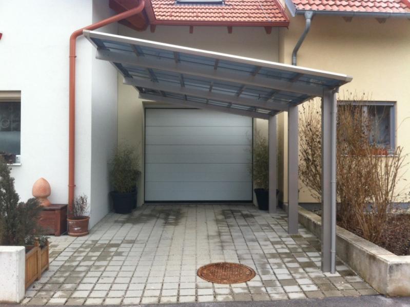 Ximax Aluminium Carport Linea Typ 110 Sonderbreite XS Edelstahl-Look
