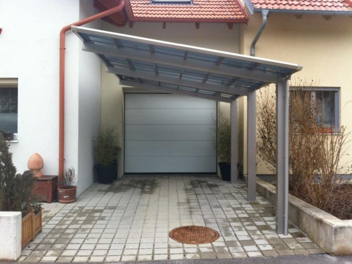 Ximax Aluminium Carport Linea Typ 110 Sonderbreite XS Edelstahl-Look