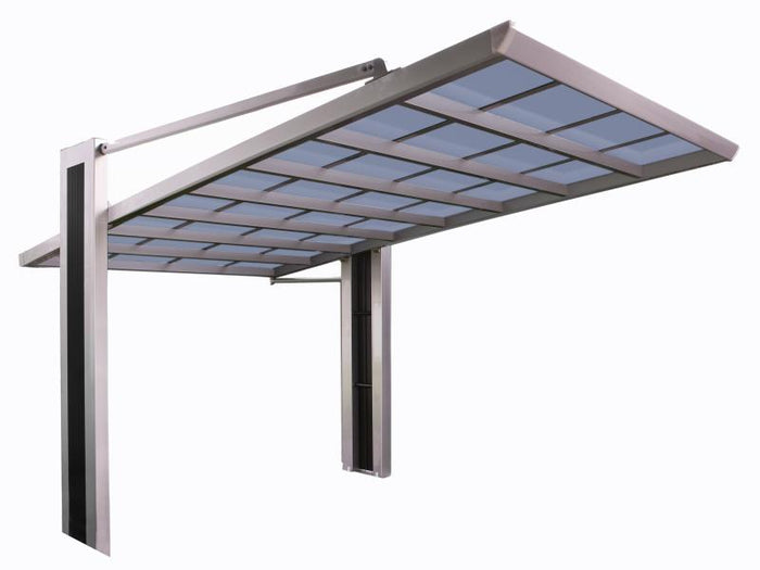 Ximax Aluminium Carport My-Port Typ 2450 Typ 60 Sonderhöhe Edelstahl-Look