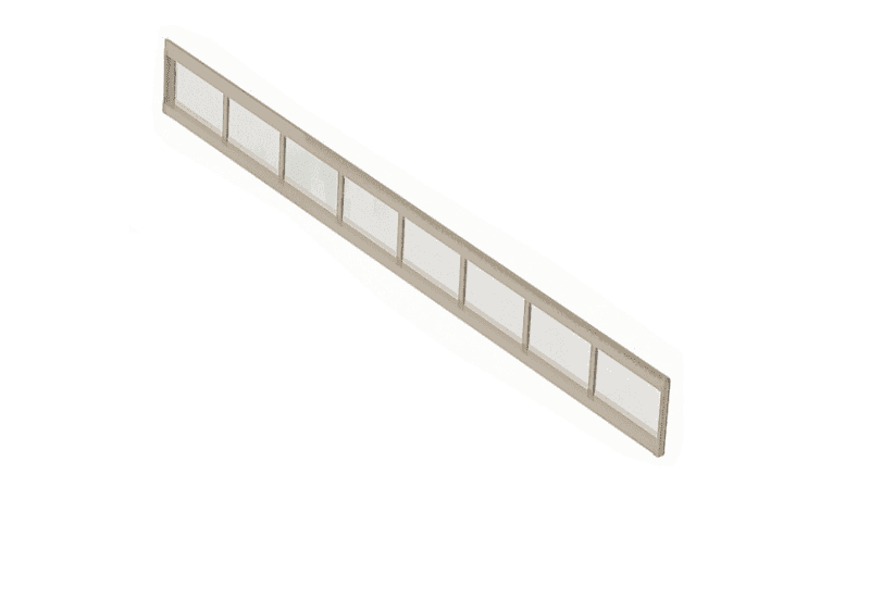 Ximax Carport Zubehör Seitenwand Höhe 50 cm - 1 Modul Edelstahl-Look