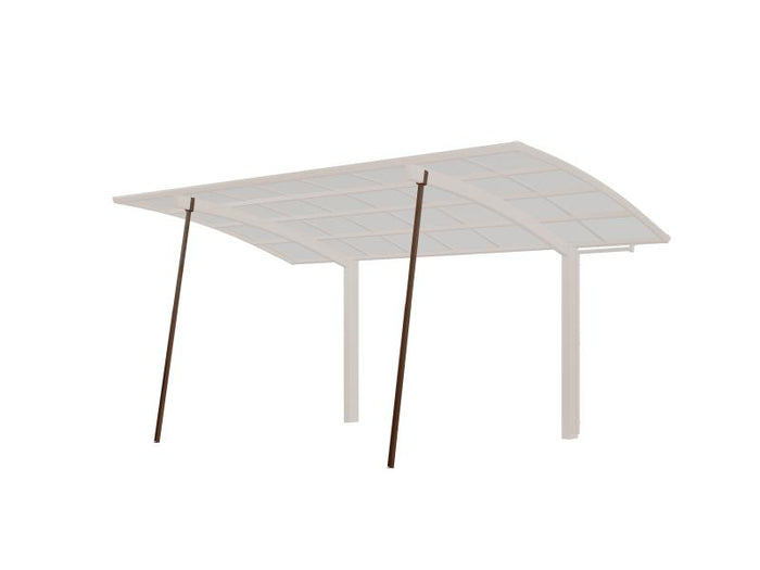 Ximax Carport Zubehör Stützstange Standard Mattbraun