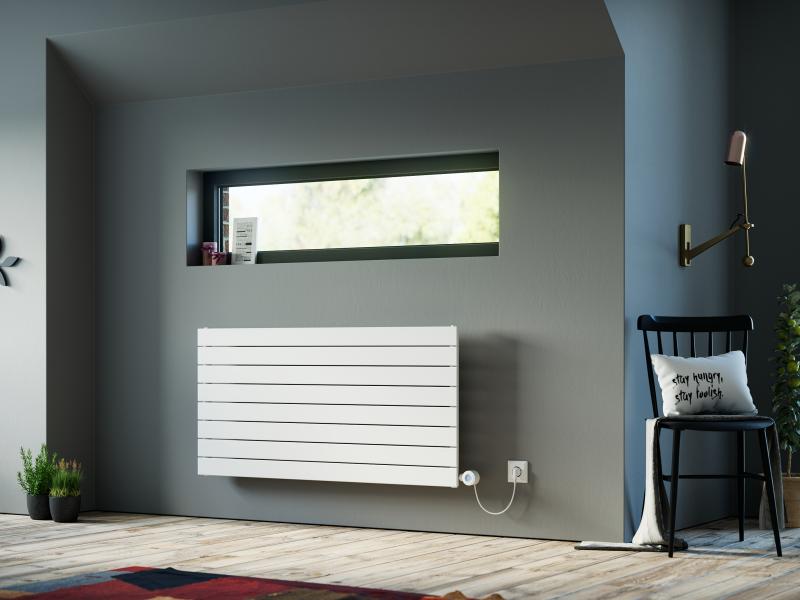 Ximax Elektrischer Raumheizkörper P1 horizontal Maß (B x T x H) 90 x 6,3 x 59,5 cm  600 Watt Weiß