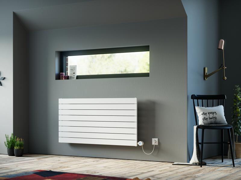 Ximax Elektrischer Raumheizkörper P1 horizontal Maß (B x T x H) 120 x 6,3 x 59,5 cm  900 Watt Weiß