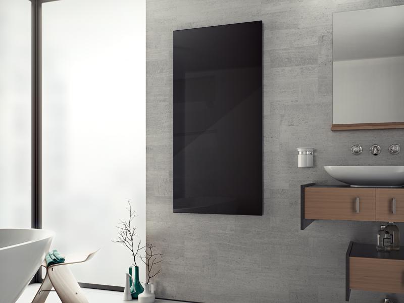 Ximax Infrarotheizung Glaspaneel Maß (B x T x H) 60 x 2,5 x 60 cm 400 Watt Schwarz