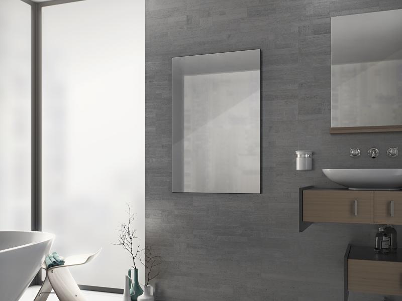 Ximax Infrarotheizung Glaspaneel Maß (B x T x H) 90 x 2,5 x 60 cm 600 Watt Spiegel